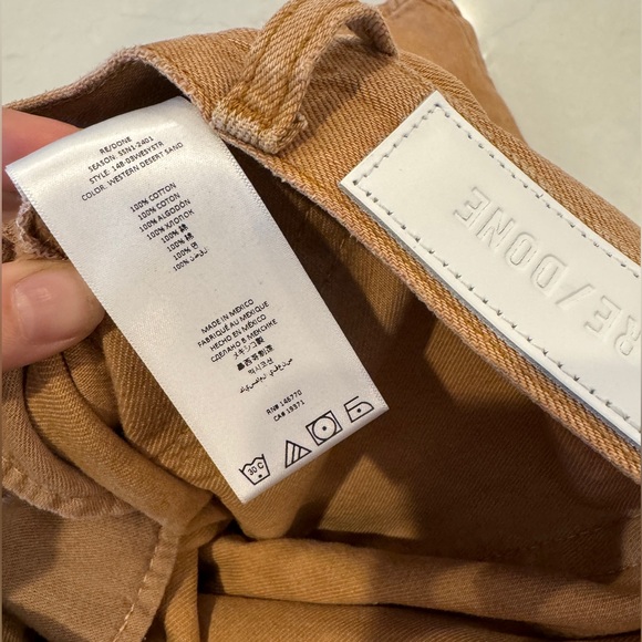 NWT RE/DONE DENIM JEANS ‘EASY STRAIGHT’ IN WESTERN DESERT SAND 25 - Picture 7 of 9